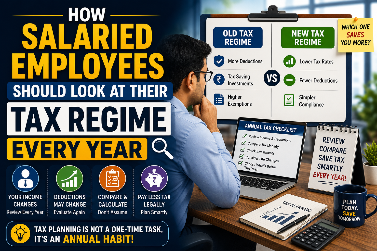 How Salaried Employees Should Look At Their Tax Regime Every Year